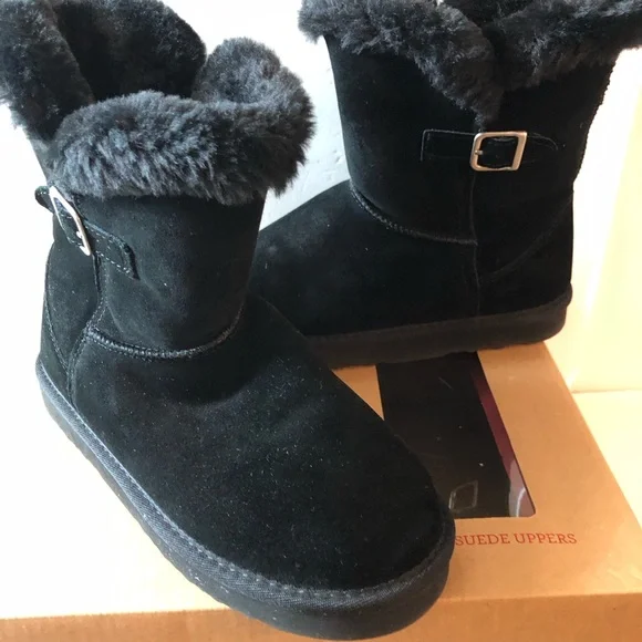 Style & Co. Black Ankle Boots with Buckle Detail - Picture 5 of 11